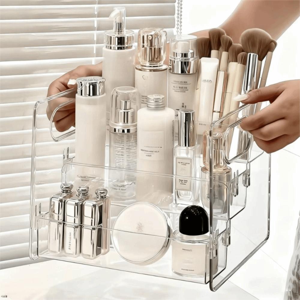 Transparent Cosmetic Storage Box Large Capacity Skincare Storage Stand  Store Display