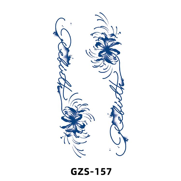

2/1 листов полуперманентные реалистичные временные татуировки женские татуировки на руках прочные 120*70