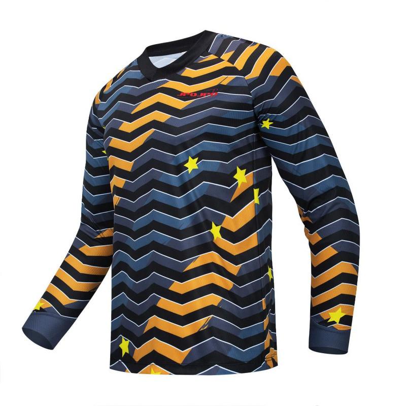 Men Women Cycling Jersey Long Sleeve Quick Dry UV Protection Mountain Bike Downhill Racing Shirt