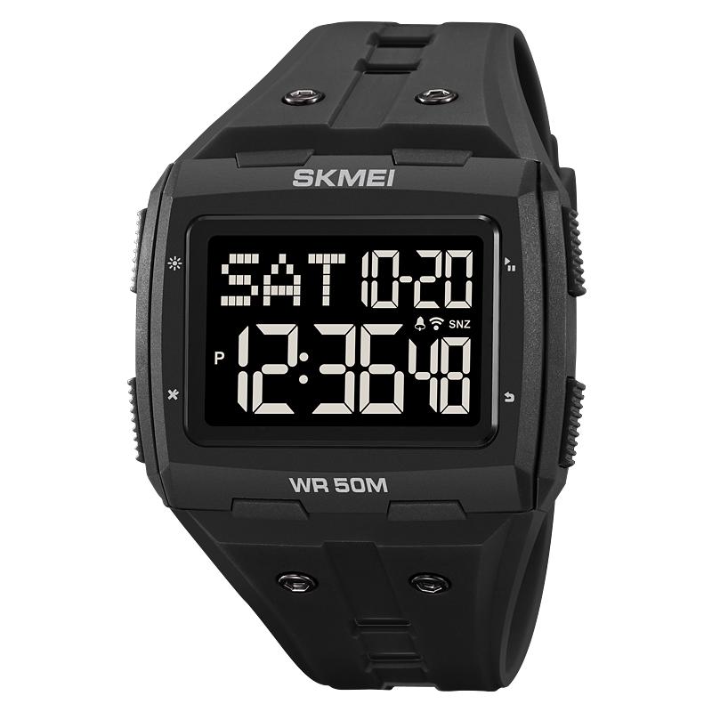 SKMEI Multifunctional Countdown Sport Watches Mens Fashion 50M Waterproof Back Light Stopwatch Digital Wristwatch Alarm Clock