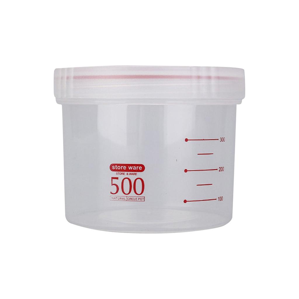 Food Storage Box Round Sealed Plastic Milk Powder Storage Tank With Scale