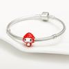 Charms Copper  Strawberry Child Pendant Beads Fit Charms Plata  Original Bracelet Beads Women Jewellery Making