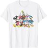 Nuova T-shirt Casual alla Moda a Maniche Corte Disney Topolino e Amici S-4XL Quattro Stagioni