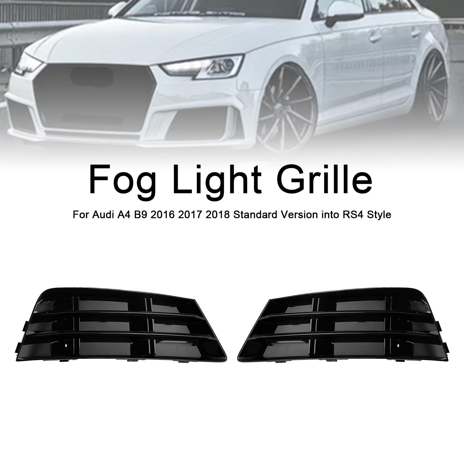 2 шт. Решетка противотуманной фары передняя Нижняя решетка бампера Подходит для A4 B9 2016-2018