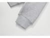 RDT Menswear | Grey Cleanfit American-Style Short Hoodie - 550g Solid Color Sweatshirt for Men