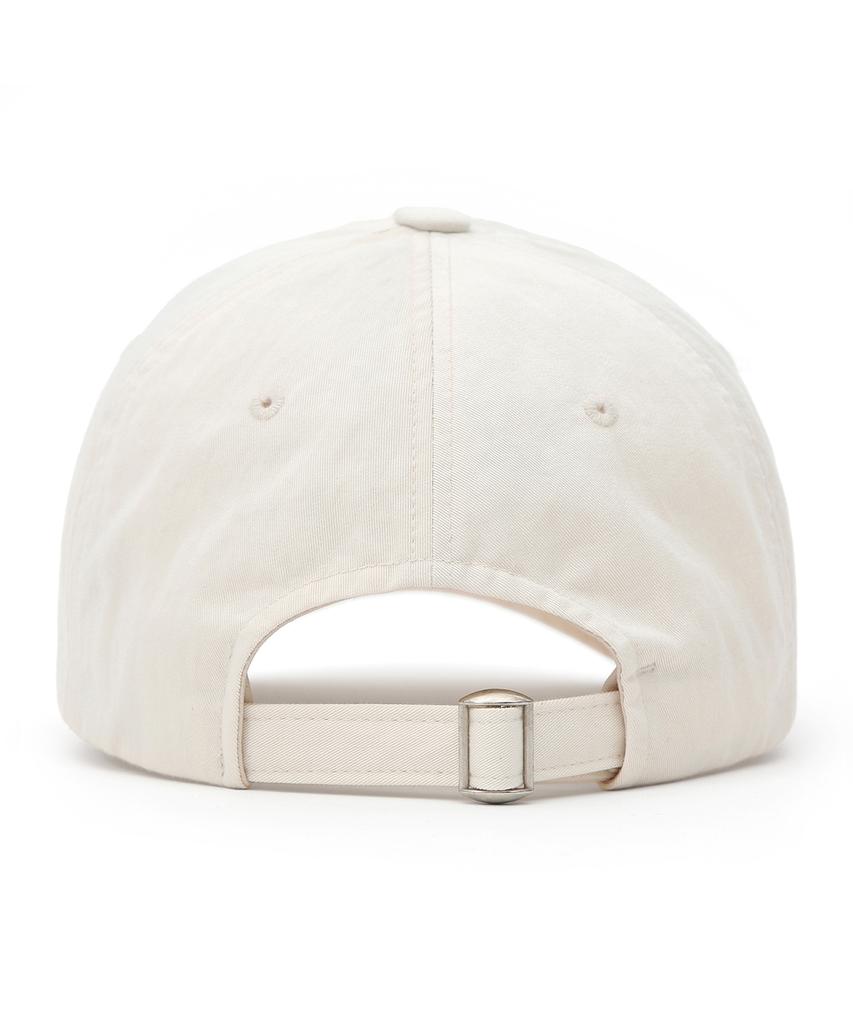 Eondeokeonteulolseutyudio Logo Label Point Washed Cotton Basic Ball Cap Ball Cap / S Label / Washed Ivory