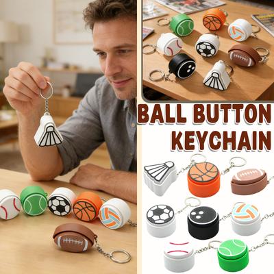 3d Printed Button Decompression Keychain, Press-And- Decompression Toy, Portable Pendant, Study Stress Relief Gadget, Unisex Keychain