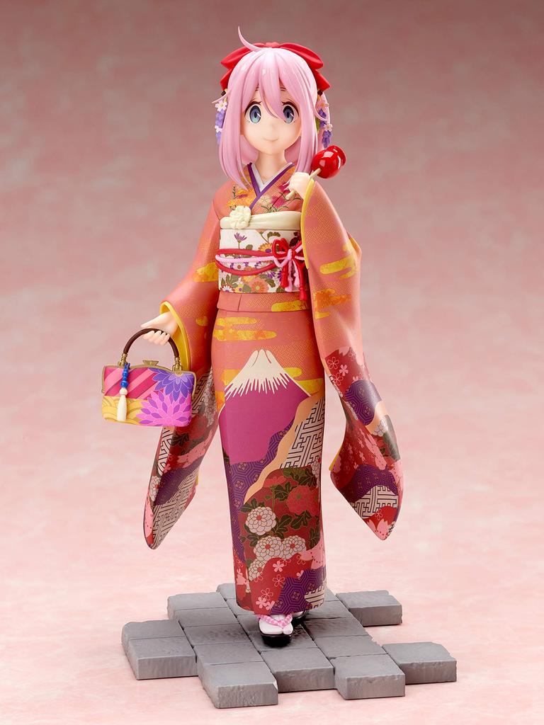 Yuru SAISON 2 Kagamihara Nadeshiko Furisode Maßstab PVC Bemalte Komplettfigur Camp 1/7 AMU-FNX230