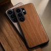 Für Samsung Galaxy S26 S25 S24 S23 S22 S21 Ultra Plus Fe Edge Hülle Coque Stilvolle Premium Holzmaserung PU Leder Handyhülle