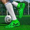 35-46 Kids Football Boots Rubber Soft Sole Short Nails Artificial Turf Leather Youth Kids Football Shoes Men's Sports Large Size Football Shoes