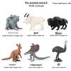 Cross-border Wild Animal Model: Prairie, Brown, Snow, Predator Wolves & Cub Educational Display Toy