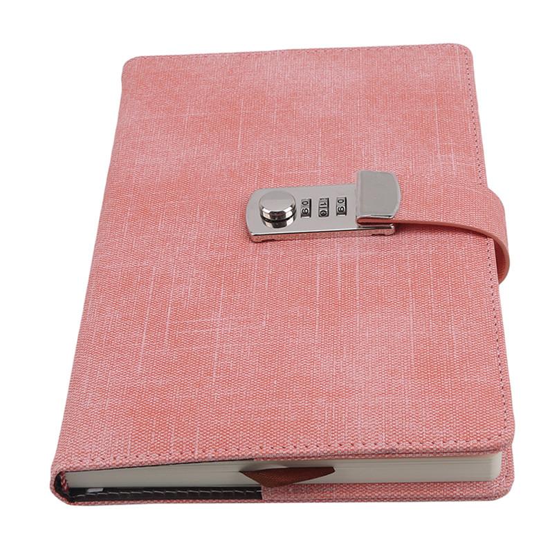 Fashion Creative Password Lock Notebook Code Book Office Supplies