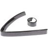 YIWANG Carbon Fiber Style ABS Chrome Front Grill Decoration Frame Trim 2Pcs For Alfa Romeo Stelvio 2017 2018 2019 2020 Auto Accessories (NOT