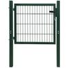 VidaXL Gate 105x150 Cm Steel Green Garden Fence Door 142028
