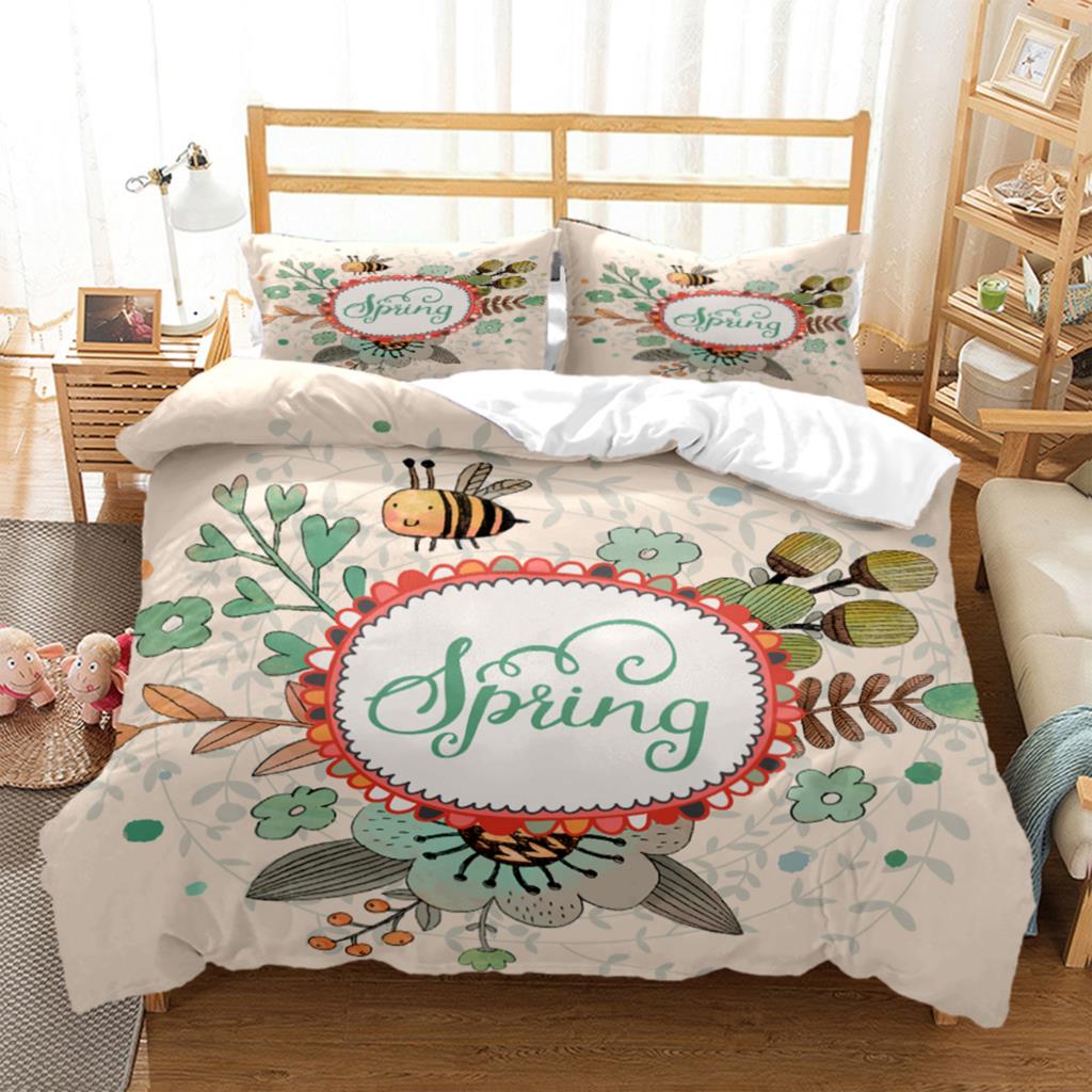 Bunny HD Bedding Set Teen King Bedding Set Children's Bed Down Duvet Cover Pillow Cover Bedding Set