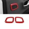 Rear Door Subwoofer Ring Cover Trim For Jeep Compass 2017-20 DX Red Carbon Fiber