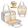 Damero Breast Pump Bag, Breast Milk Bag, Baby Bottle Pouch, Large Capacity, Portable, Perfect for Returning to Work, Daycare, and Outings, Gray