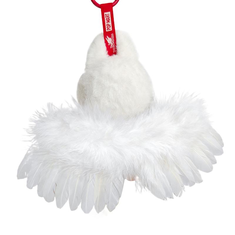 1Pcs White And Black Angel Feather Wings Labubu Clothes Labubu Macaron Doll Children's DIY Toys Action Toy Figures