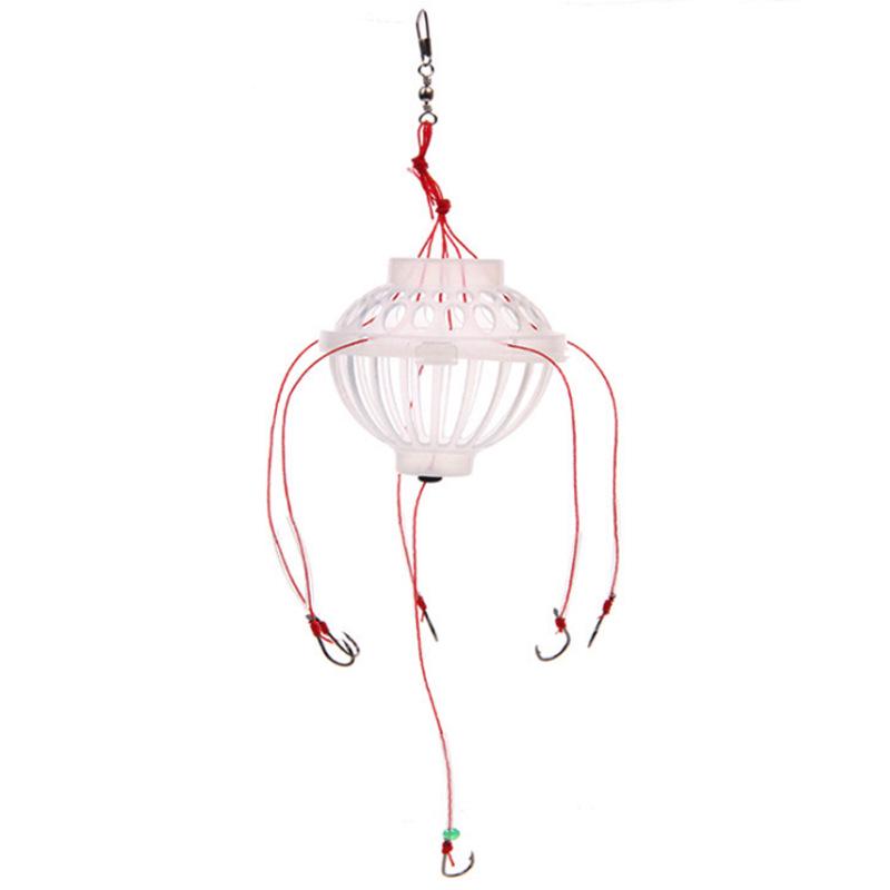 Thickened Bighead Carp Fishing Cage Rig Set with 6 Hooks for Sea Rods