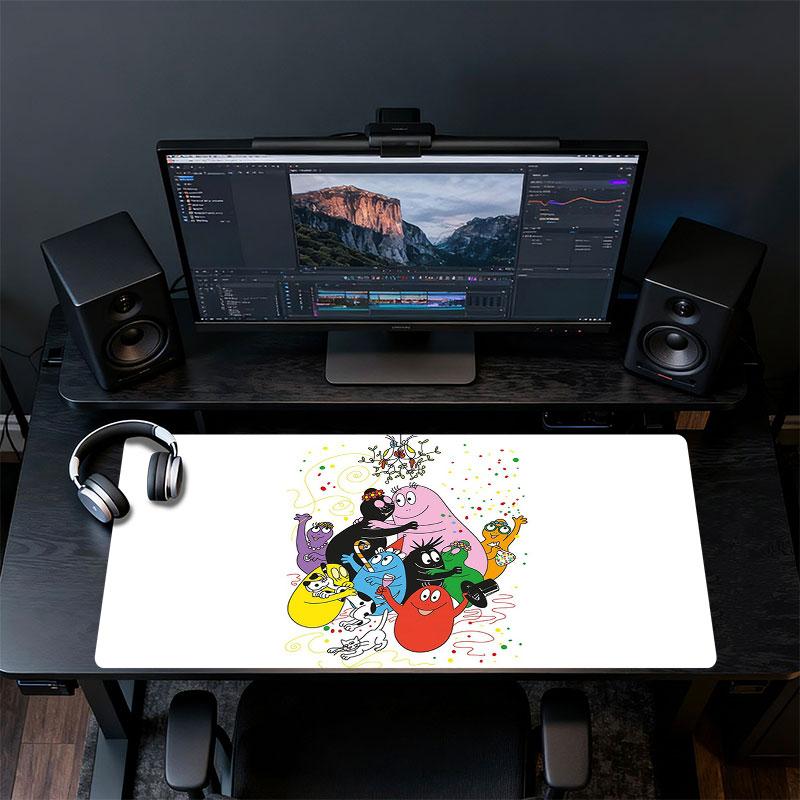 The Barbapapa Family Mouse Pad, Large Gaming Desk Mat, Non-slip XXL Mousepad for Laptop & Tablet, Mini PC Playmat with Stitched Edges
