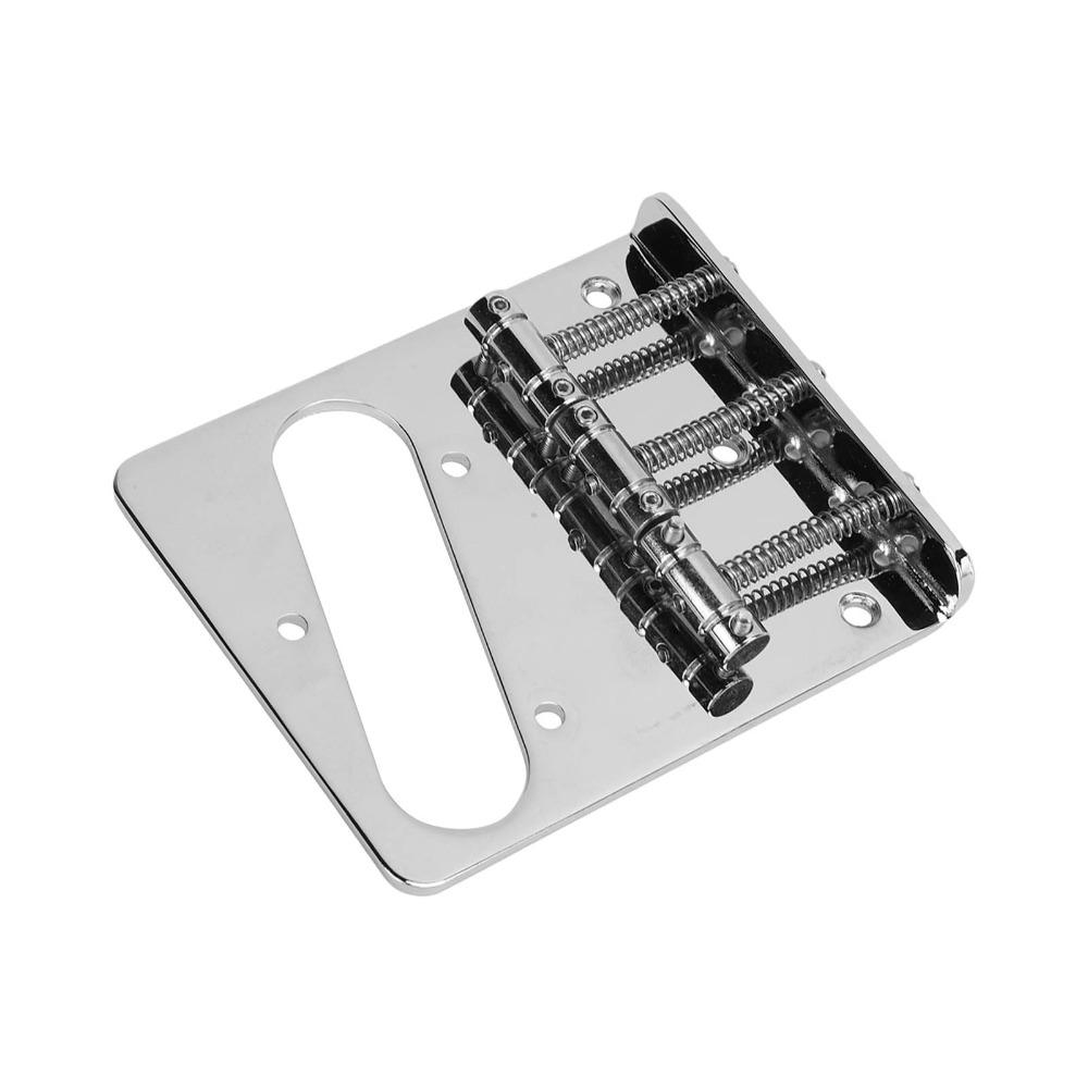Metal Electric Guitar Bridge 3 Saddles Metal Saddle Bridge Guitar Tailpiece Electric Guitar