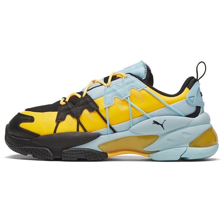 PUMA LQDCELL Omega Striped Knit Black Ultra Yellow Men s 371476-06 EU 37