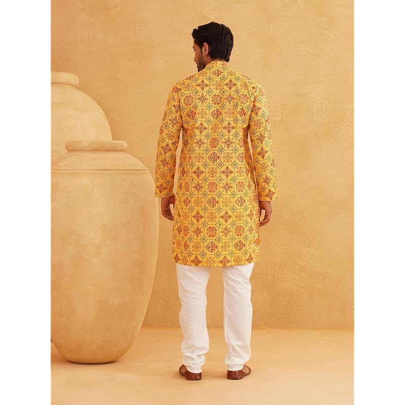 SOJANYA (Since Men' Cotton Blend Printed Only Long Kurta