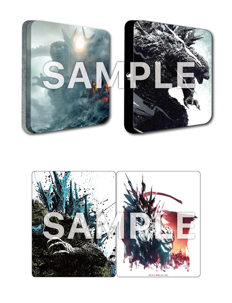 Deluxe Edition set Japan original steel book acrylic stand visual sheet manufacturer famous line sticker "Godzilla-1.0" 3-disc (Amazon exclusive + +