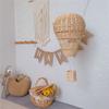 Handmade Rattan Woven Hot Air Balloon Kids Room Decoration Photography Props Nordic Wall Hanging Ornaments Rattan Woven Pendant