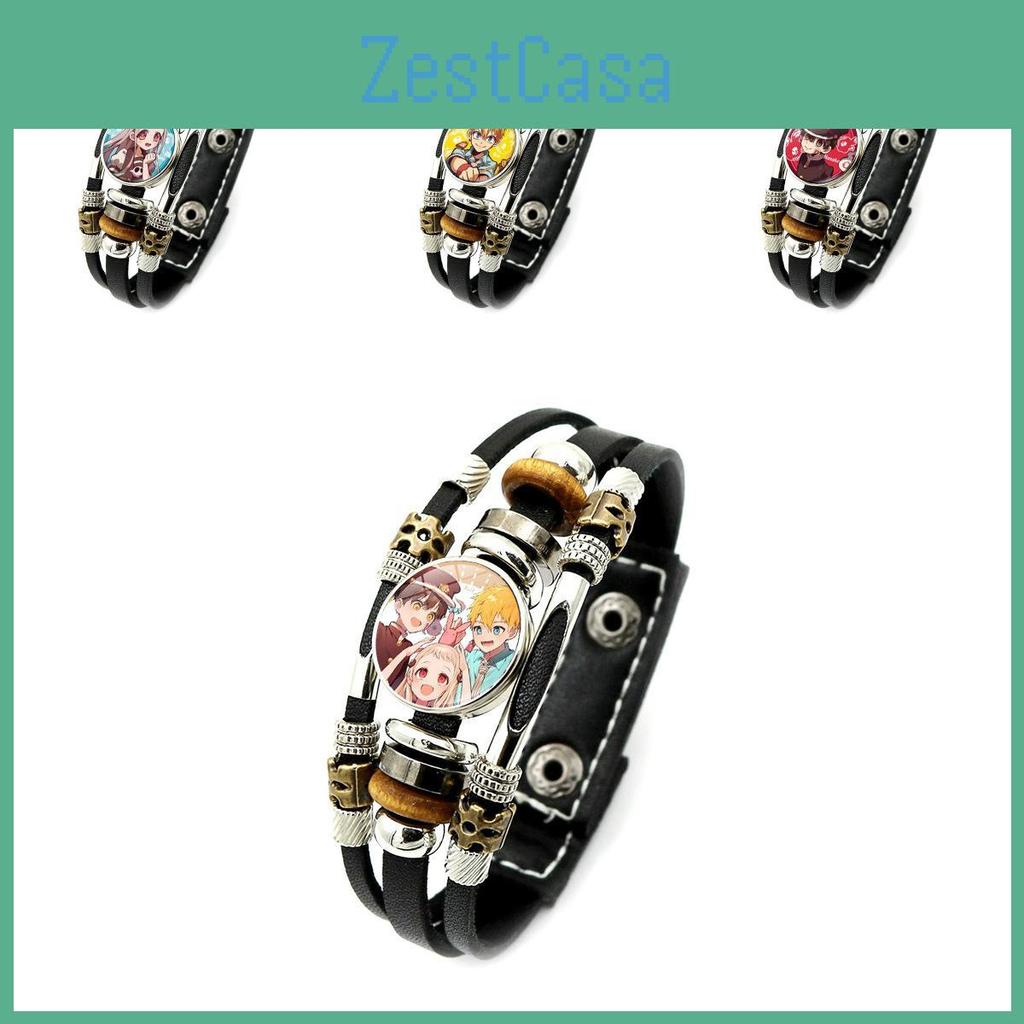 Trendy Vintage Punk Hanako-kun Anime Bracelet Multi-layer Glass Beaded Jewelry