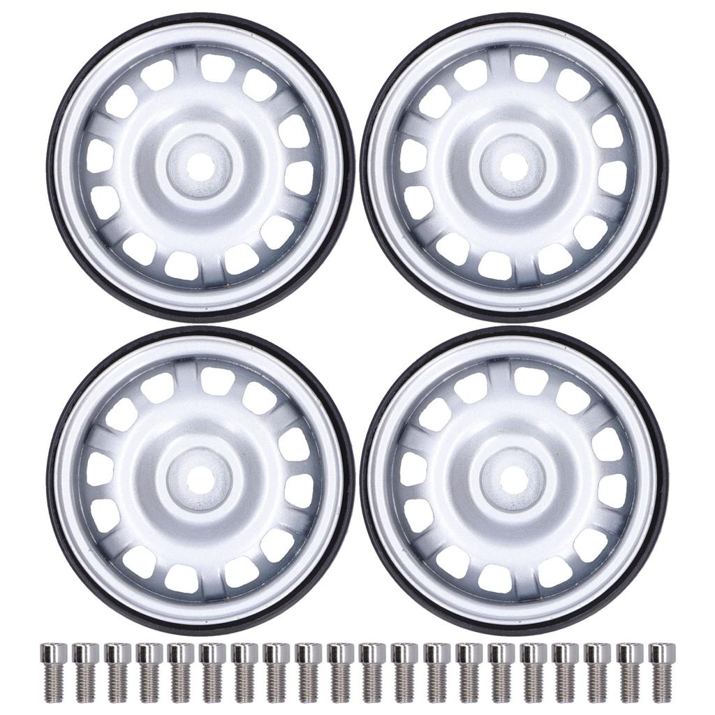 4Pcs 1/10 RC Bdlock Wheel Hubs 12 Holes Metal Wheel Hub Replacement for  / 