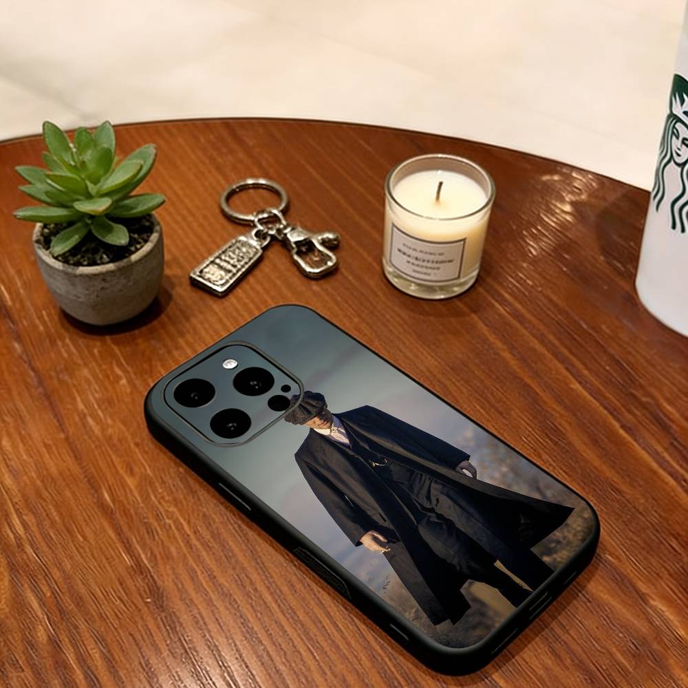 Movie Peaky Blinders Phone Case For iPhone 17,16,15,14,13,12,11 Plus,Pro Max,XS,Soft Silicone Black Cover