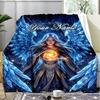 1PC Custom Name Angel Orb Outdooor Flannel Blankets Throw Blanket All-Season Throw Gift Bedspread for Couch, Bed, Camping Holiday Birthda