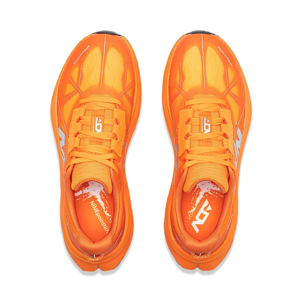 Li Ning Cushioning Slip Resistant Abrasion Resistant Rebound Low top Trail Running Shoes Unisex Burnt Orange ARNV023-2