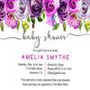 Darling Souvenir Custom Blue Floral Printed Baby Shower Invitations Boy  Girl| 10 Personalized Invites With Envelopes 5 x