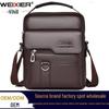WEIXEIR Herren Große Wasserdichte Umhängetasche mit Lychee-Muster - Multifunktionale Business-Schultertasche Handtasche