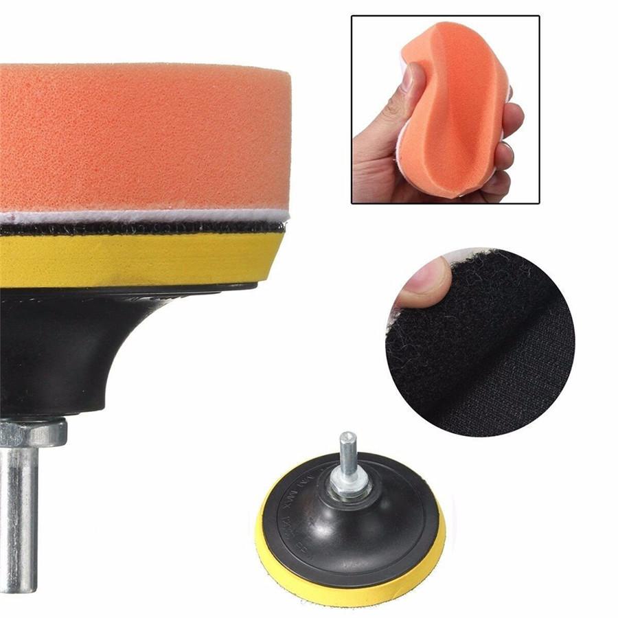 Universal 22PCS 3 Inch Polishing Pad Sponge Buff Buffing Kit Set with 1PC Cleaning Tool For Car Polisher