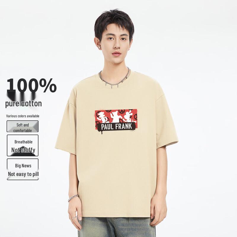 

Paul Frank Men s Cotton Round Neck Short Sleeve T-Shirt 2XL