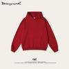 2025 Autumn Men's Basic Heavyweight Terry Cloth Hoodie - Trendy American Brand, Solid Colors, Unisex Design.