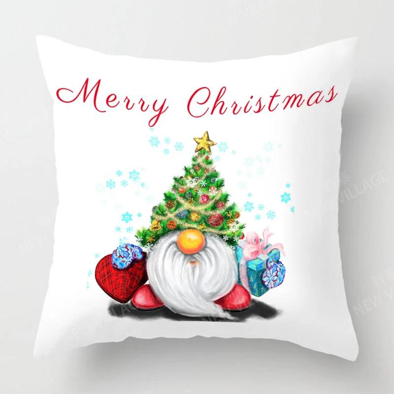 Christmas Series Pillowcases Sofas Cushion Covers  Home Decor Can Be Customized for Holiday Celebrations 40x40 50x50 60x60 35x35