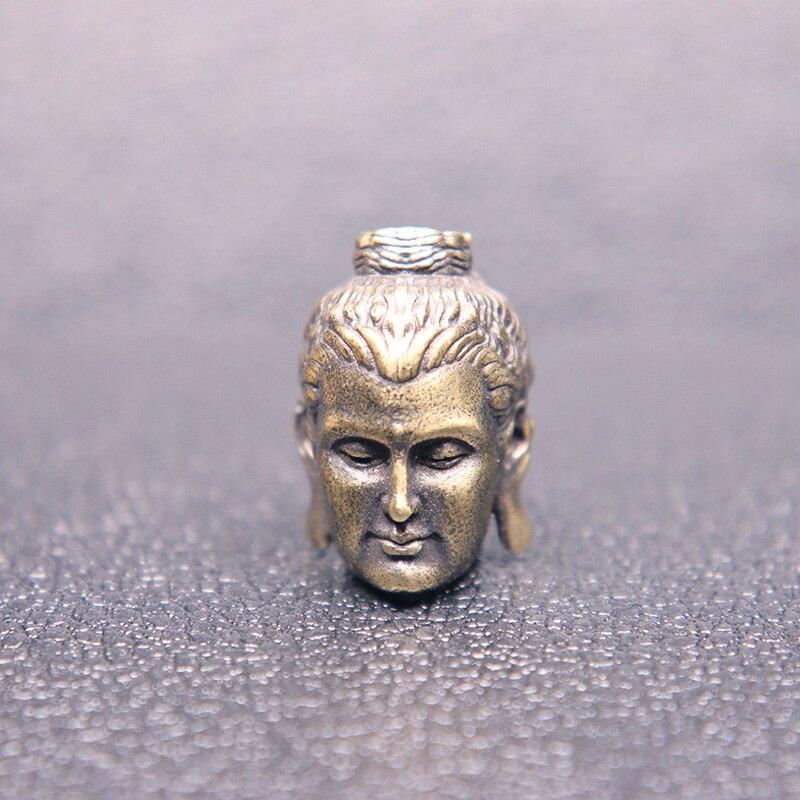 

Голова Будды Шакьямуни, латунный ремешок, подвески, буддийские бусины из паракорда, подвески EDC, DIY зонтик, веревочные браслеты, аксессуары, ювелирные изделия
