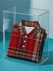 Men's Short-Sleeve Polo Shirt with Full-Body Red Plaid Print - Button-Up Lapel Collar, Minimalist Casual Summer Beachwear Suitable for Dates,