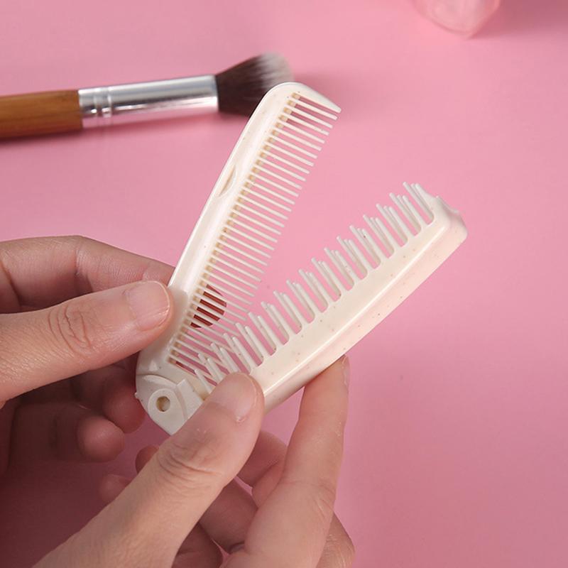Portable Travel Hair Comb Hair Brush Wheat Straw Foldable Hair Brushes Massage Comb Anti-Static Hair Combs Hair Styling Tools