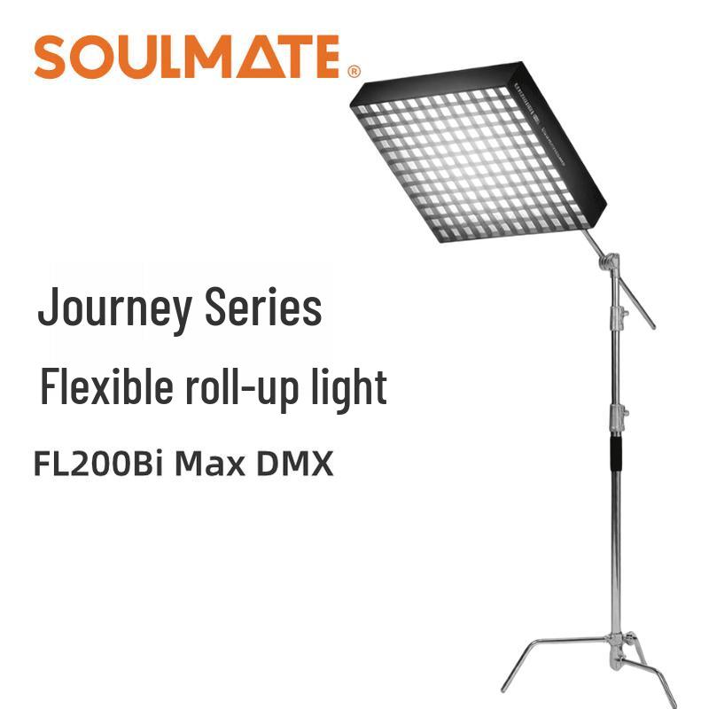 SOULMATE FL200Bi Max DMX Flexible Roll-Up Bi-color LED Video Light Kit