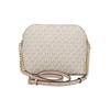 Michael Kors Jet Set Travel Simple French Chain Presbyopia Printed Logo Commuting Bag Shell Bag Shoulder Bag Leather Crossbody Bag Women's White