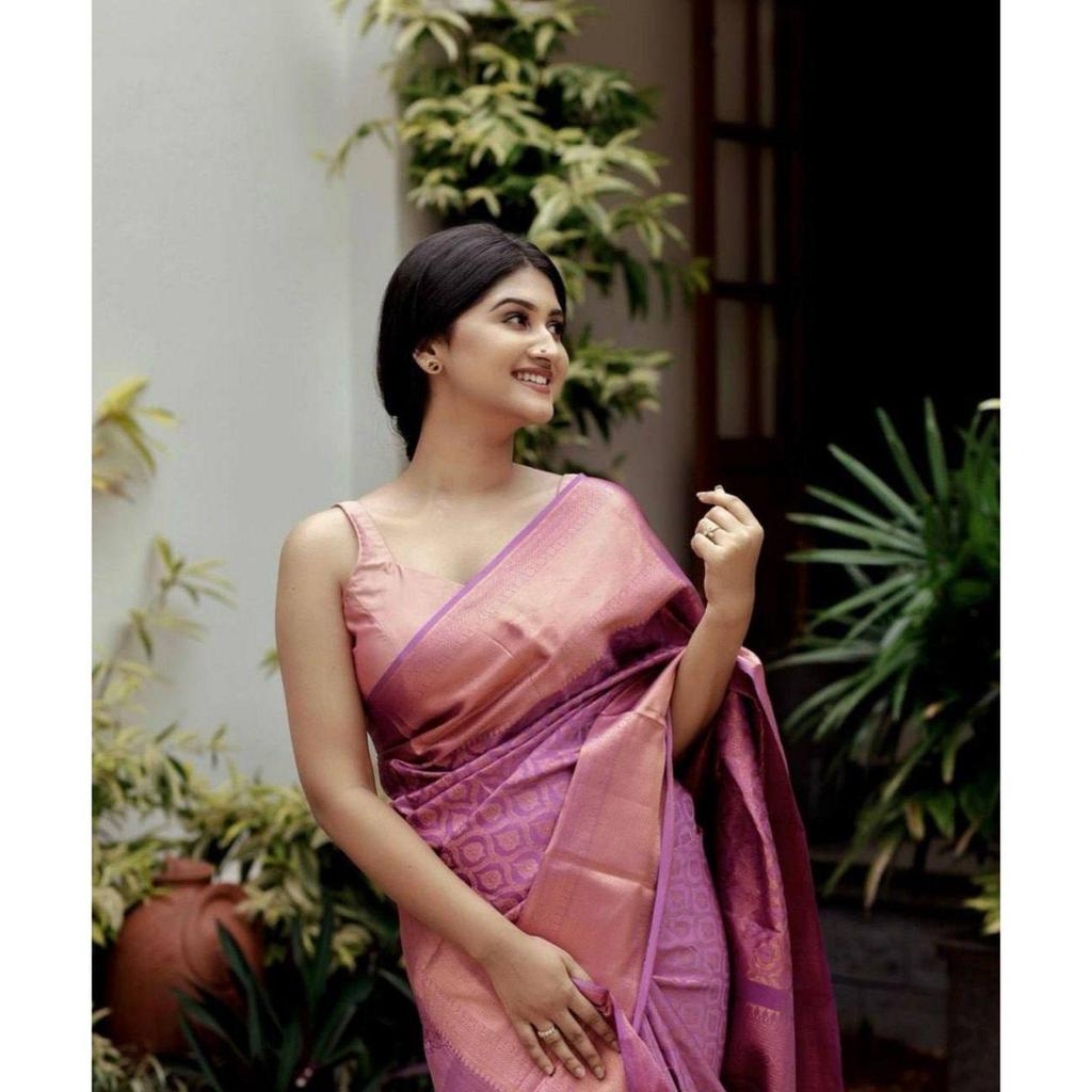 ROYAL COLLECTION | Soft Lichi Silk Saree with Rich Jacquard Work