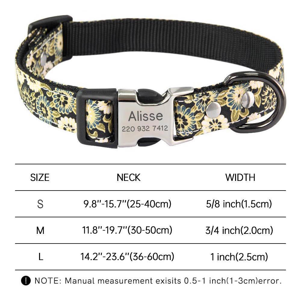 Personalized Dog Collar Name Free Engraved Custom ID Collars for Small Medium Large Dogs Puppy Necklace Pet Leash Pitbull