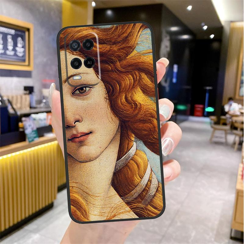 Art Painting Birth Of Venus Case For Oppo A96 A76 A16 A17 A18 A60 A80 A40 A38 A58 A78 A98 A94 A74 A54 A15 A57 A77 A5 Pro