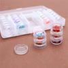 Convenient Screw Lid Box Clear Plastic Storage Container Jewelry Storage Box Powder Storage Box for Beads and Small Item