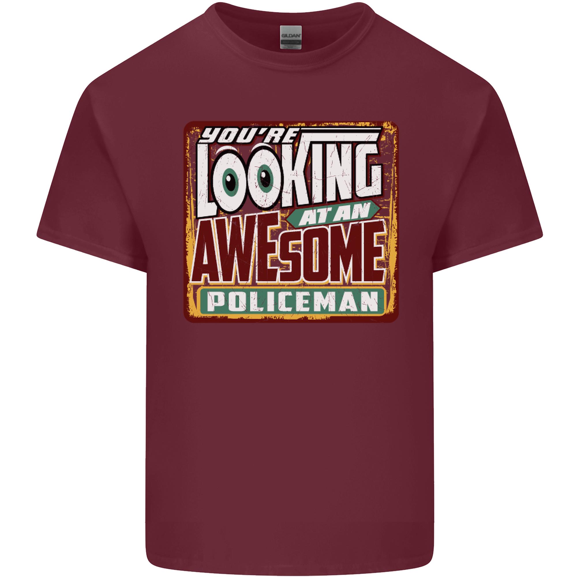 An Awesome PoliceUnisex Unisexs Light Cotton TShirt S
